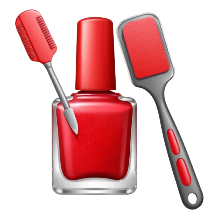 Create an icon with tools used by manicurists sticker