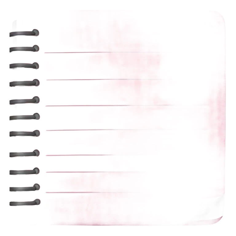 light pink notepad sticker