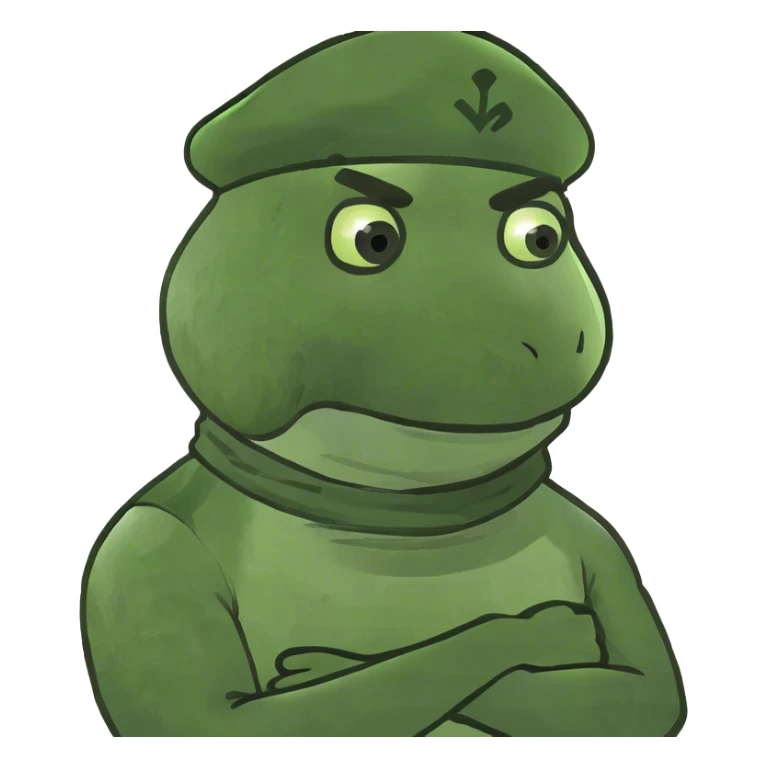 crossed arms hold neck guy sticker