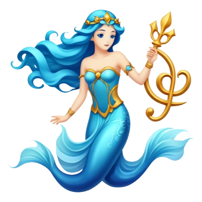 The zodiac symbol Aquarius. sticker
