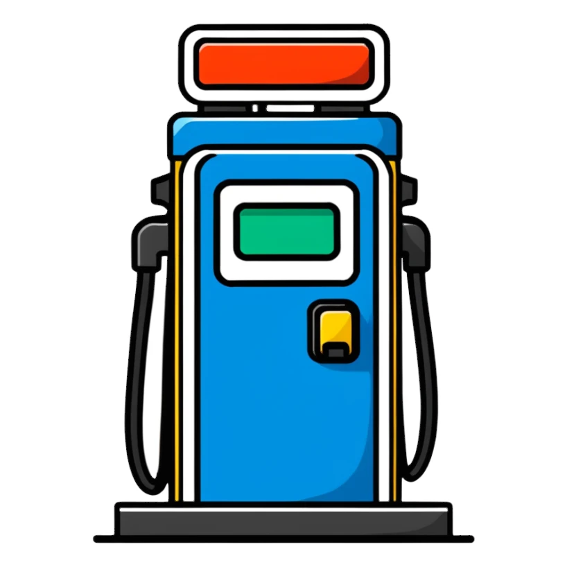 gas station pump sticker