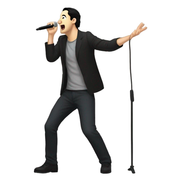 Benjamin Burnley singing sticker