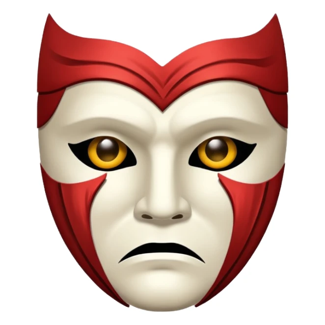 Theatre mask tragedy sticker