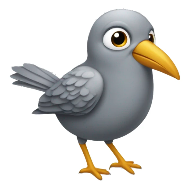 Bird grey inséparable  sticker