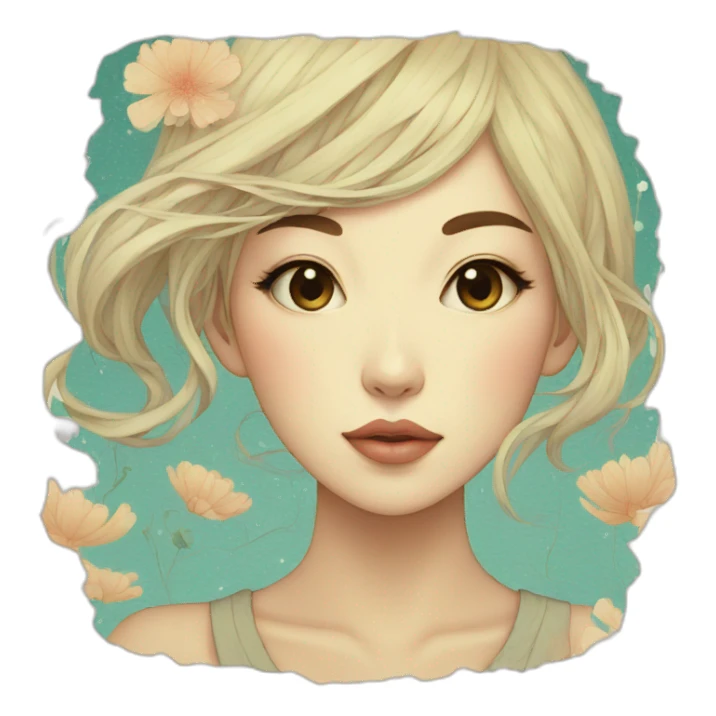 Audrey Kawasaki Art sticker