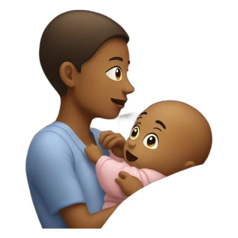 watching the baby sticker