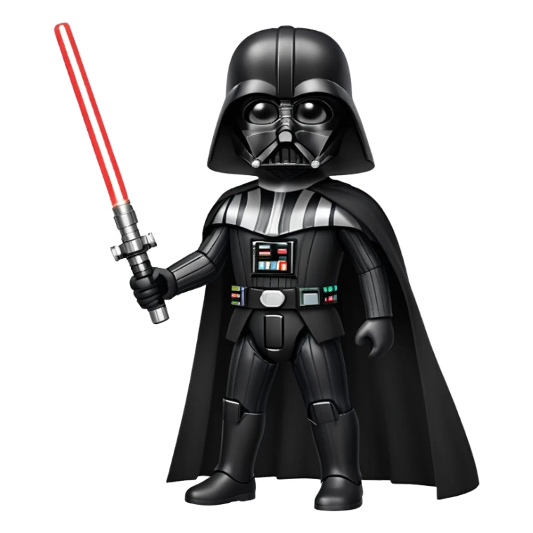 Darth Vader with lightsaber sticker