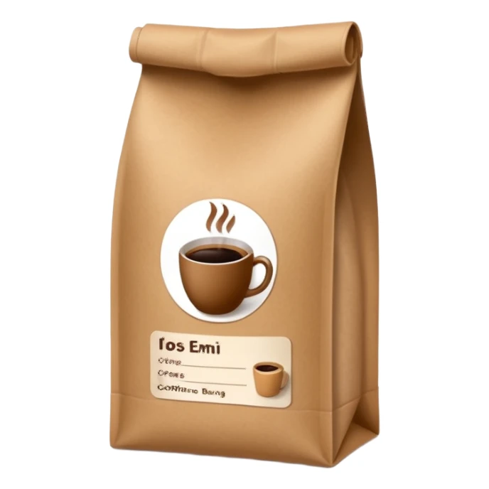 coffee bag sticker