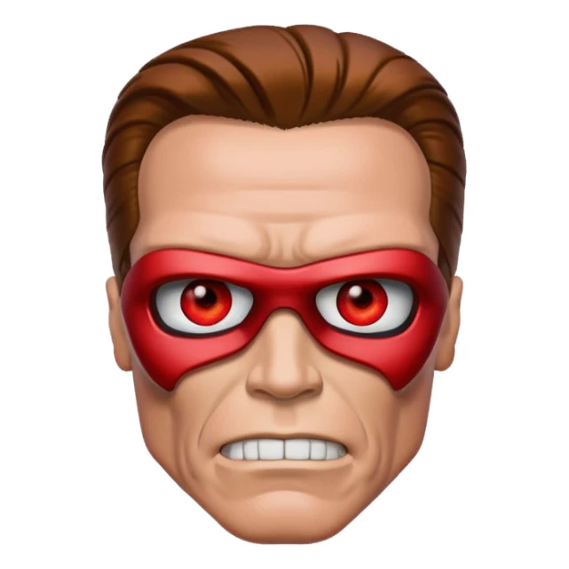 Red eyed Terminator Arnold Schwarzenegger sticker