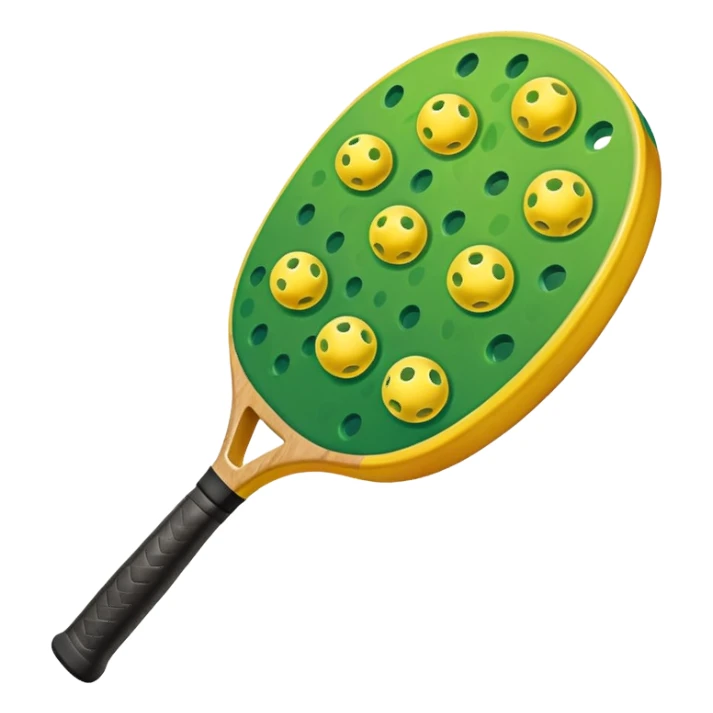 A colorful pickleball sticker
