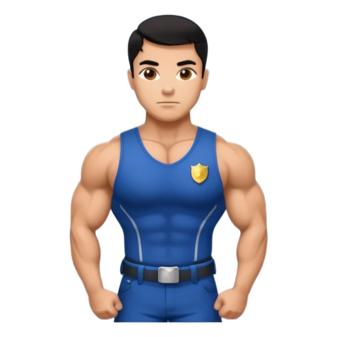 police bodybuilder  sticker