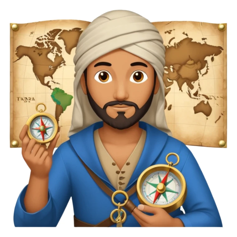 Ibn Battuta with compas sticker