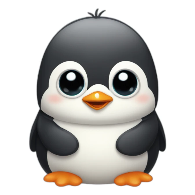 Cute little Chubby Penguin   sticker