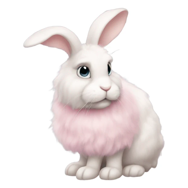 Cute pink rabbit sticker