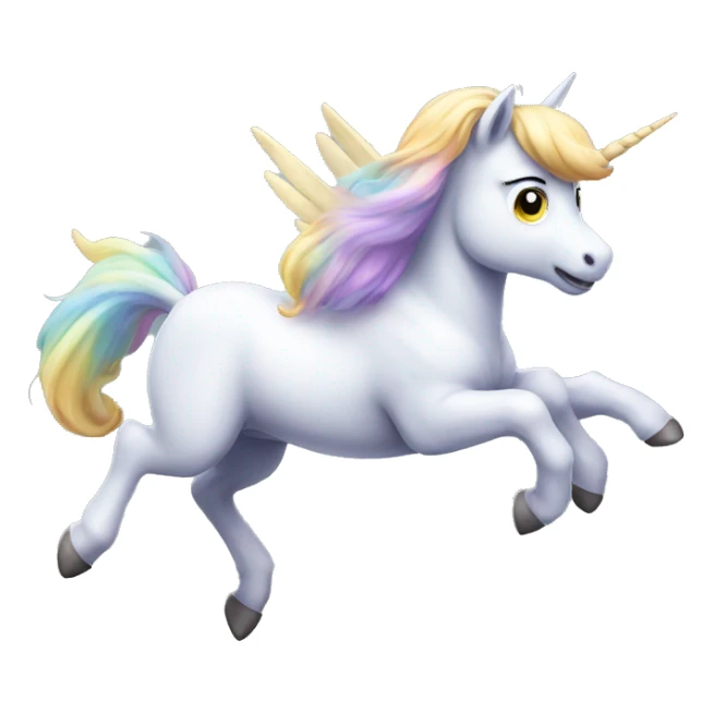 Unicornio voando  sticker