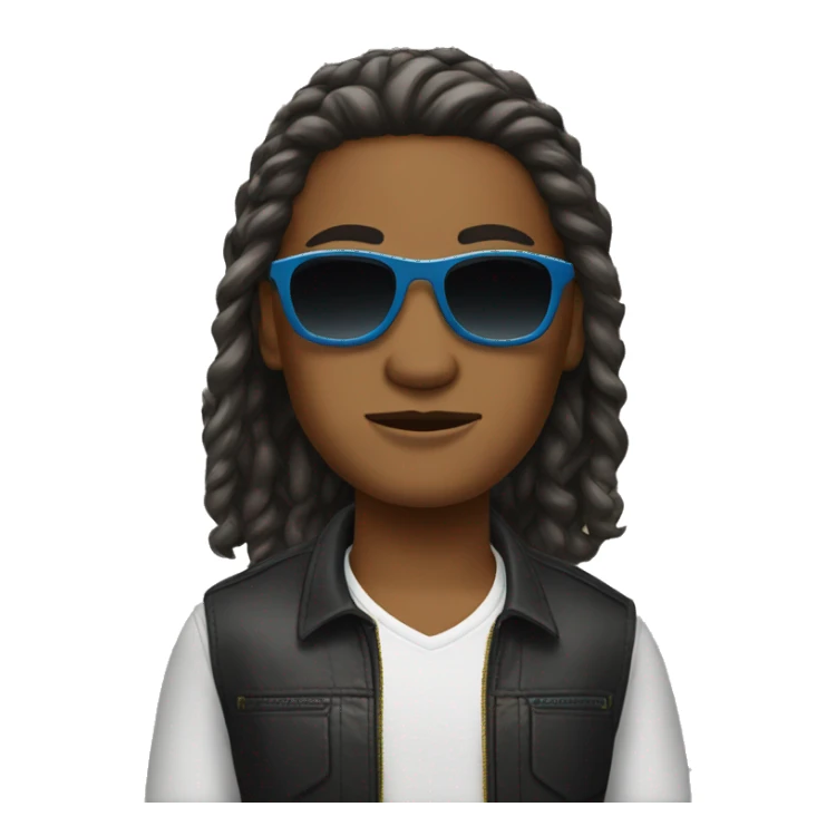 Bitmoji with sunglasses  sticker