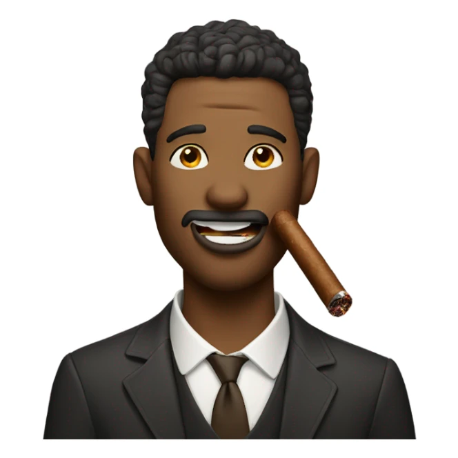  guy with cigar in mouth sticker