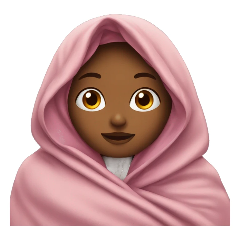 Girl wrapped in blanket  sticker