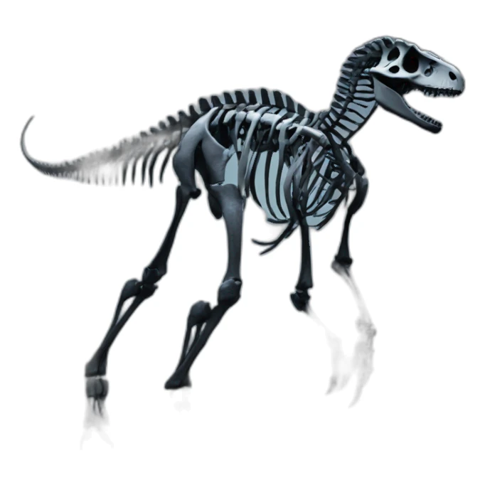 Skeletal Dinosaur night at the museum sticker