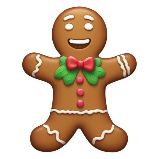 Aesthetic gingerbread man sticker