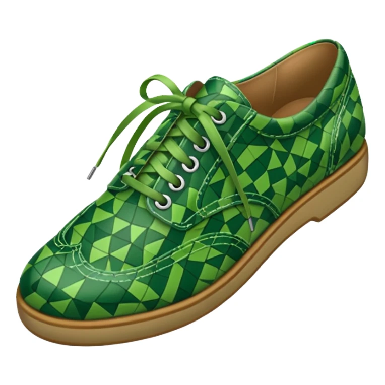 green patterned shoes  sticker