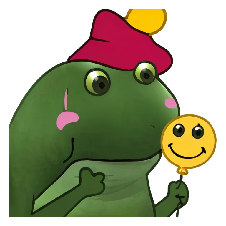 Emoji happy pink sticker