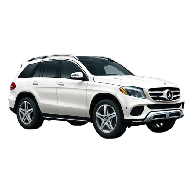 White Mercedes suv sticker