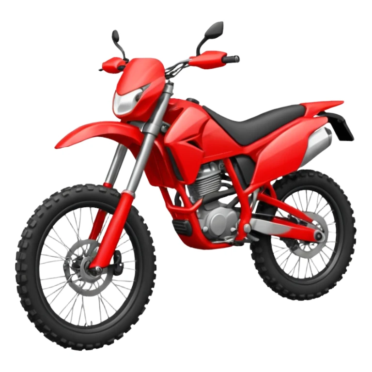 red enduro bike sticker