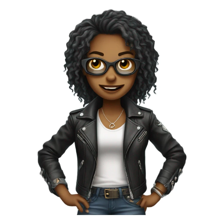 Rock and roll lady drinking a beer  sticker