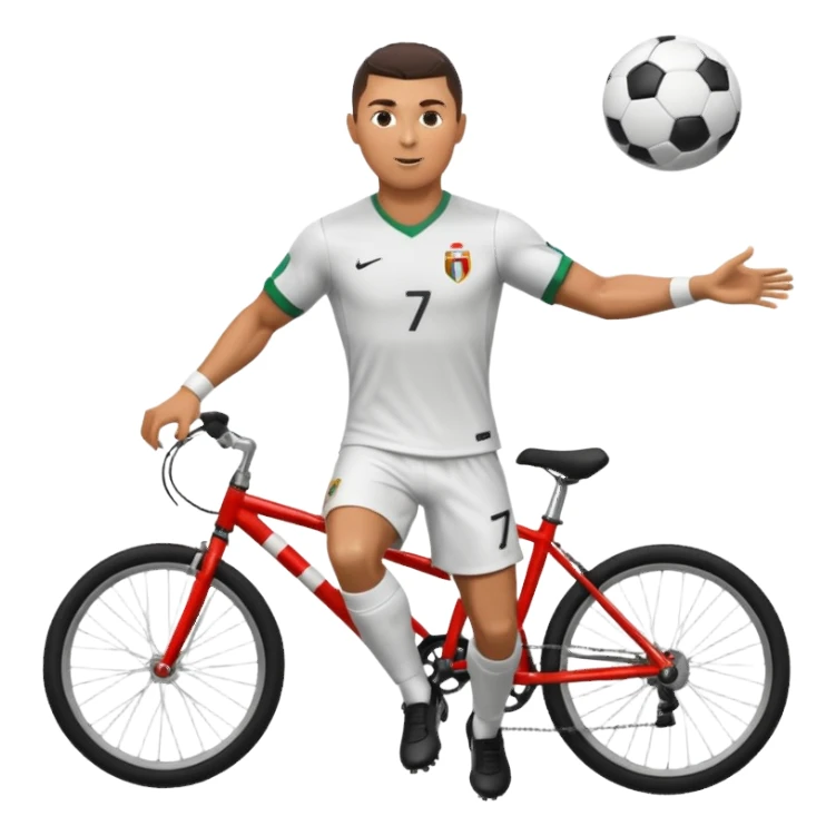 RONALDO scoring bicycle kick goal sticker