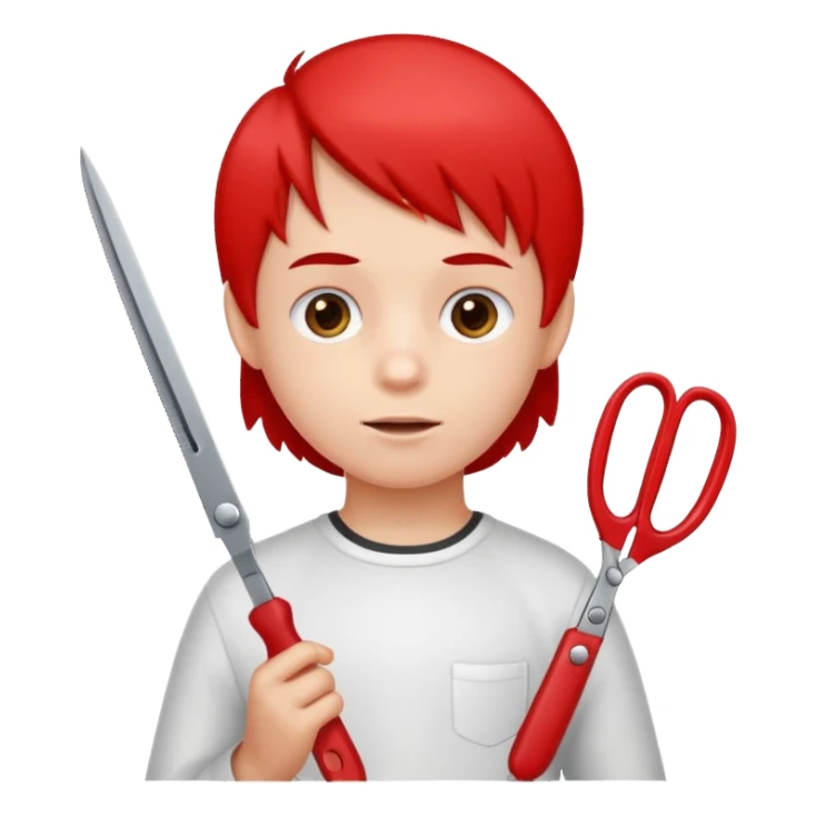 kid scissors sticker