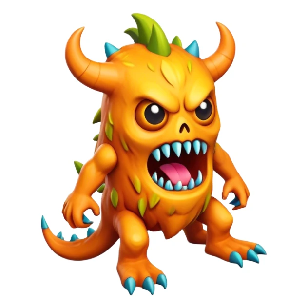 3d-isometric-scary-monster-Chitterbark sticker