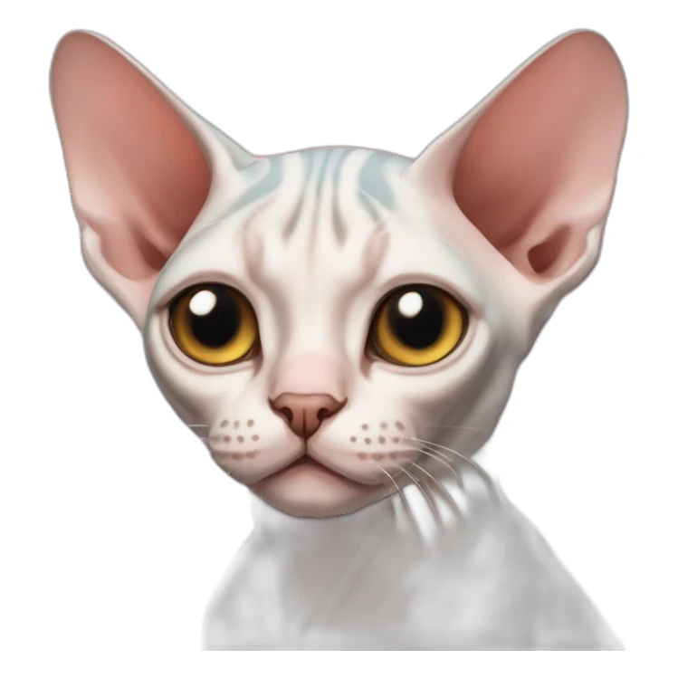 sphynx cat sub bedge sticker