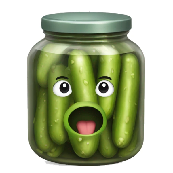 a pickle sticker