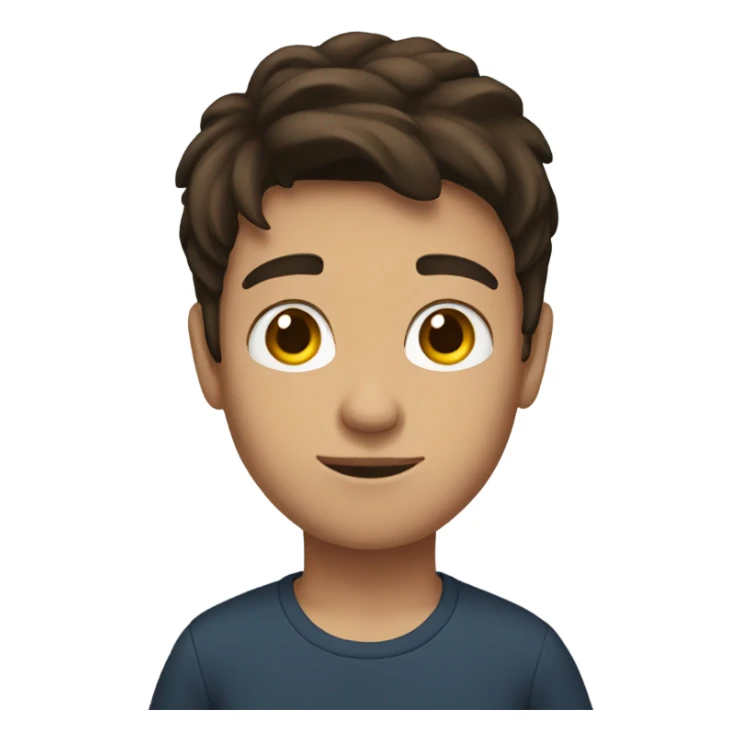 teenage boy brunette  sticker