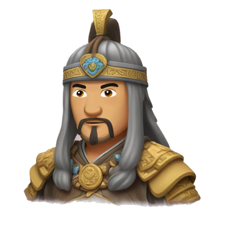 Genghis Khan love sticker