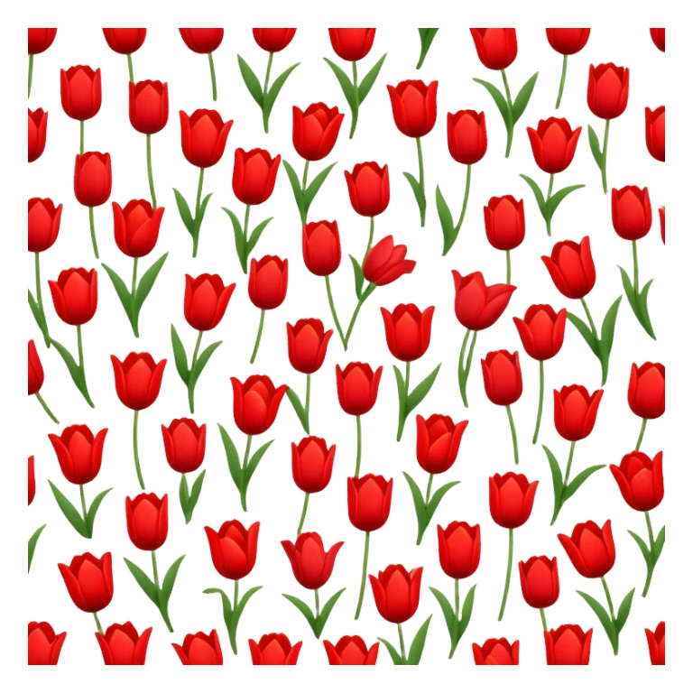 tulipanes con un destello de corazón  sticker