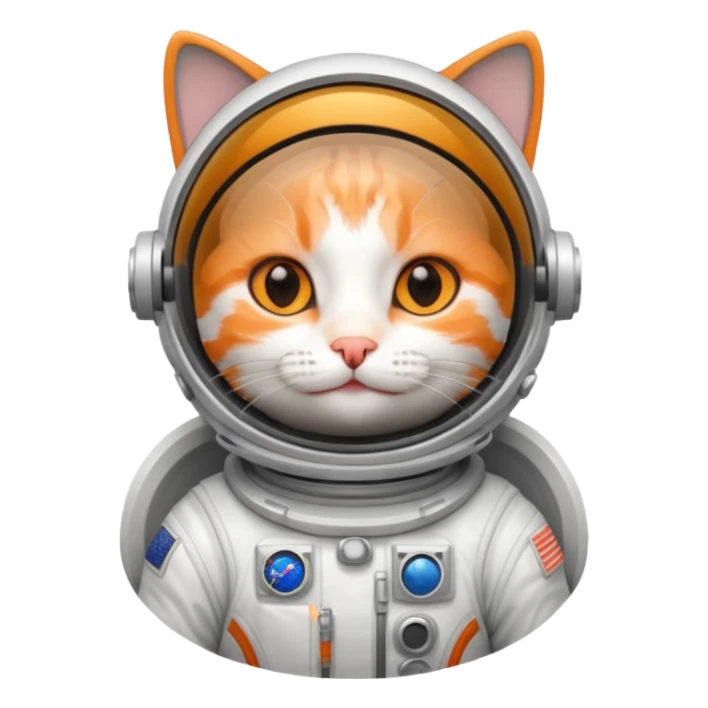 cat Astronaut sticker
