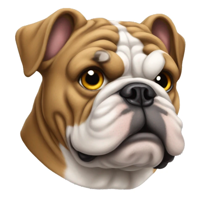 bulldog inglés admin sticker
