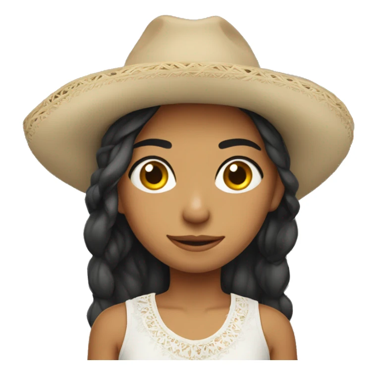 Mexican girl with swedis boy sticker