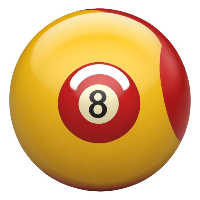 2 numbered billiard ball  sticker