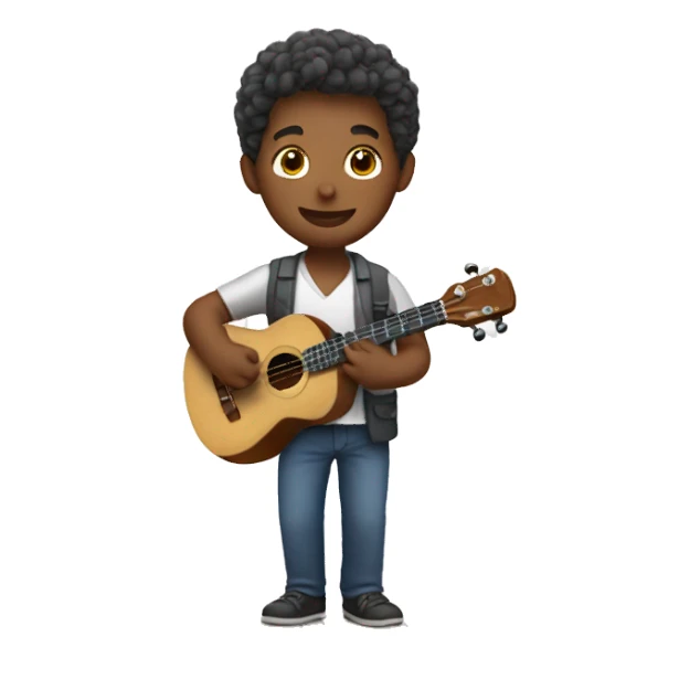preschool teacher playing ukulele sticker