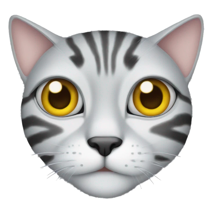 Cat with 10 eyes sticker
