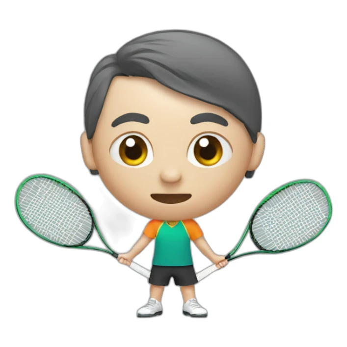 Badminton smasher sticker