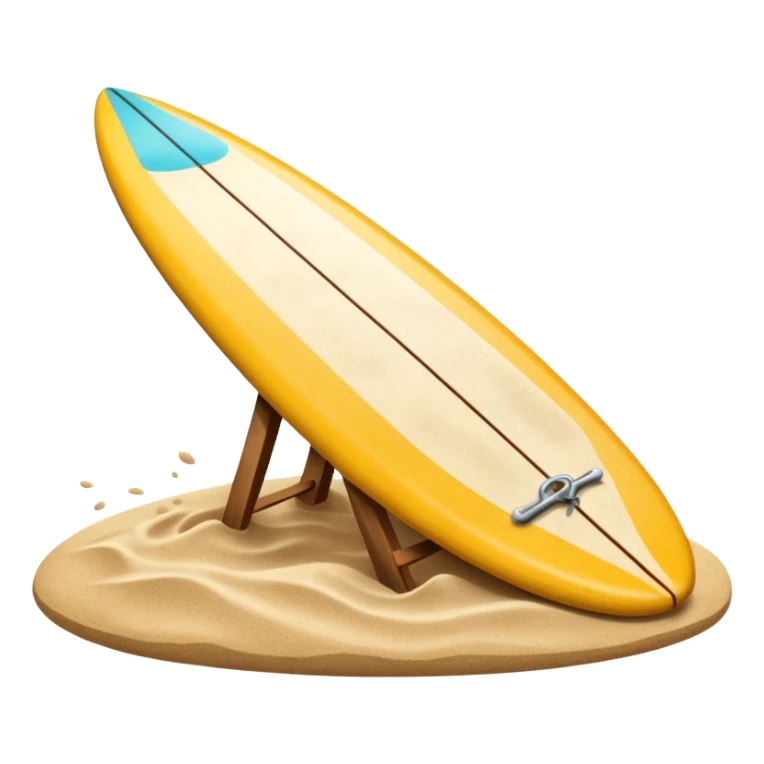 Surfboard Stuck with sand sticker
