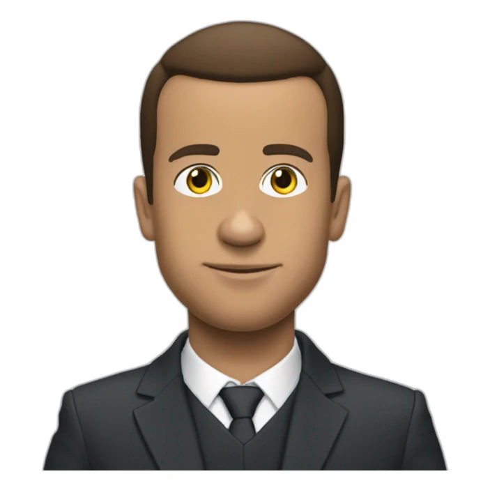 Macron ronaldo simpson sticker