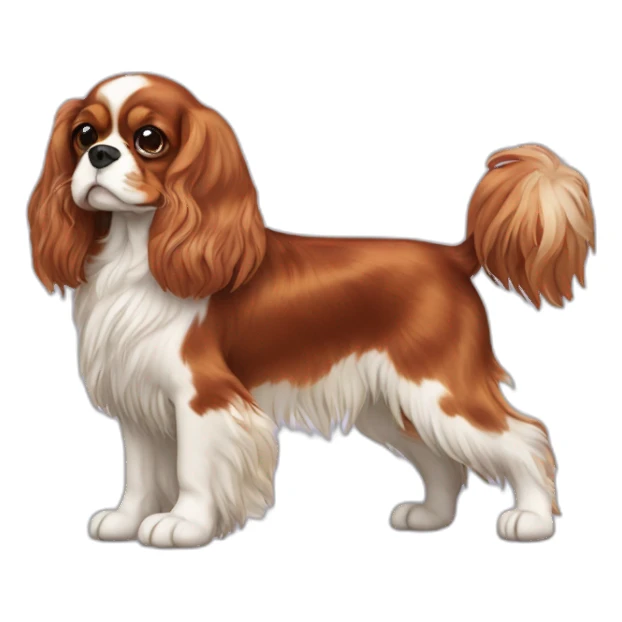  Cavalier King Charles Spaniel full body sticker
