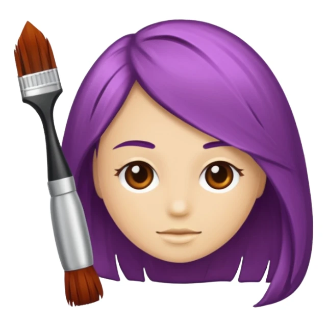 hair dye tool sticker