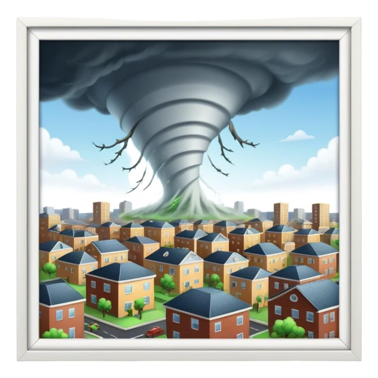 Tornado crime sticker