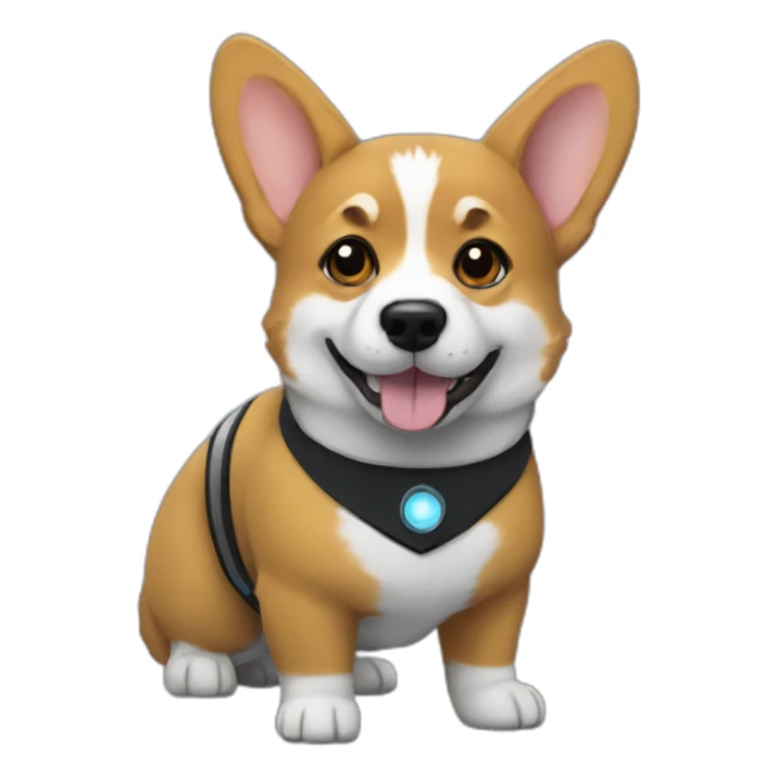 star trek corgi sticker